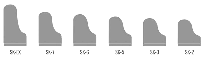 Shigeru Kawai Models Size Comparison